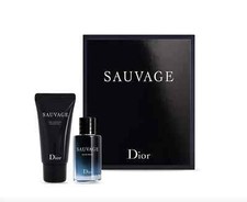 DIOR Sauvage EDP Eau de Parfum Mini Bottle Shower Gel Set 0.34 oz  0.67 oz
