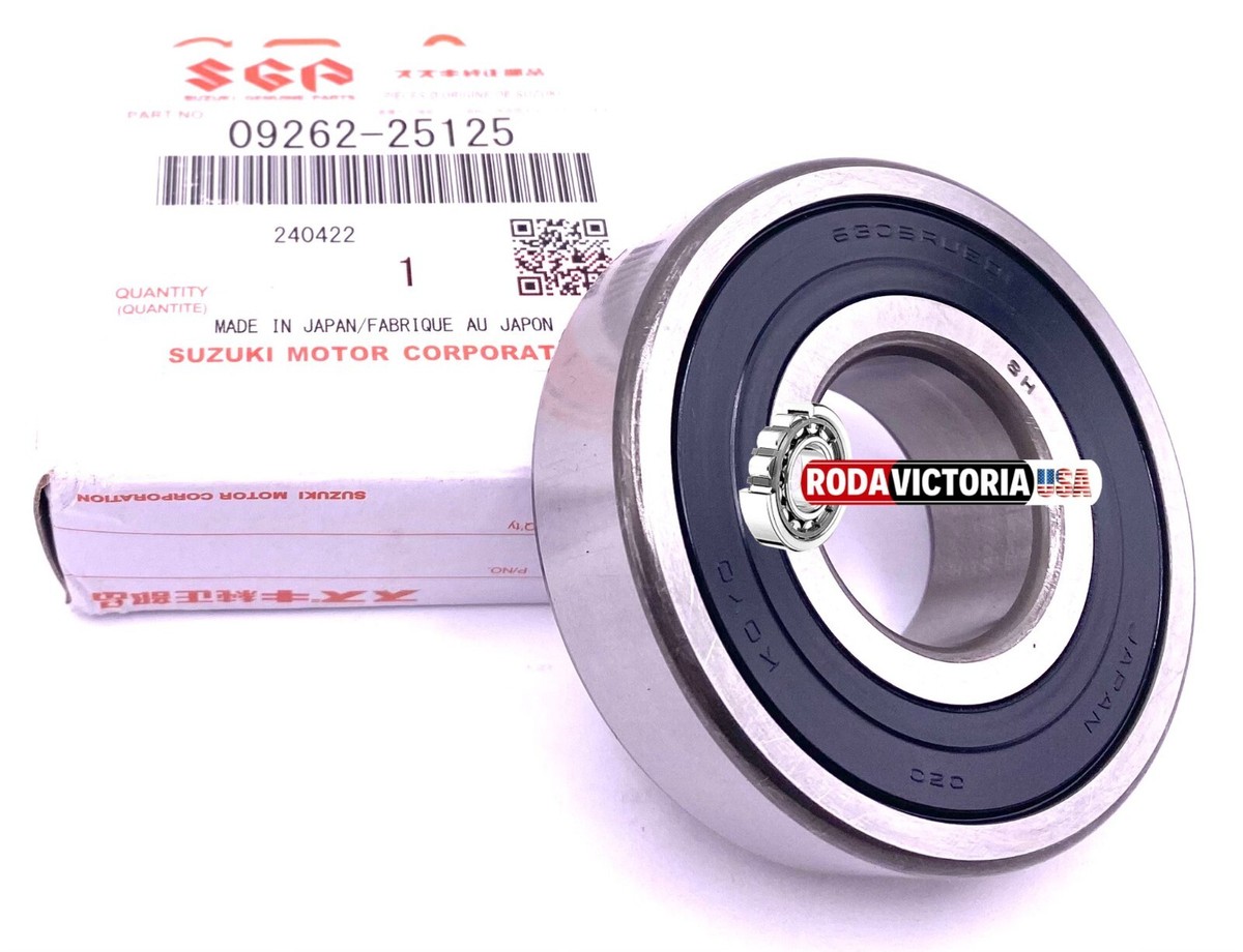 Genuine Suzuki 09262-25125 Ball Bearing Rubber Sealed, Open One