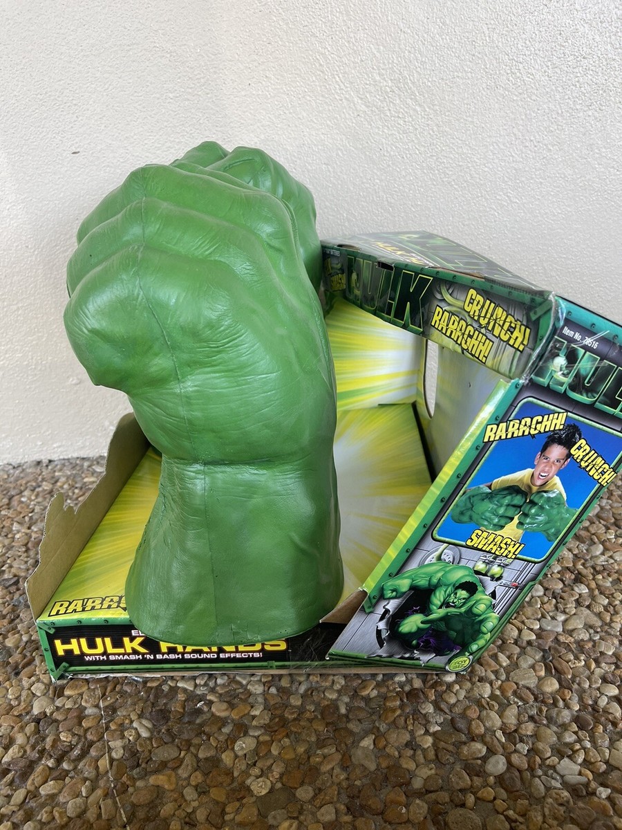 2003 Original Box Official Movie “Hulk” Electronic Hulk Hands w