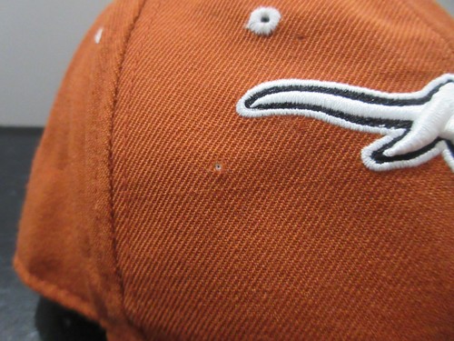 Texas Longhorns Hat Cap Fitted Mens 7 Orange White College Football Zephyr - Picture 3 of 10