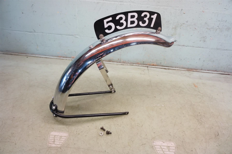 1954 BSA B31 BB31 B33 350 rígido Gold Star A10 M20 *2083 guardabarros delantero Foto 4 de 4