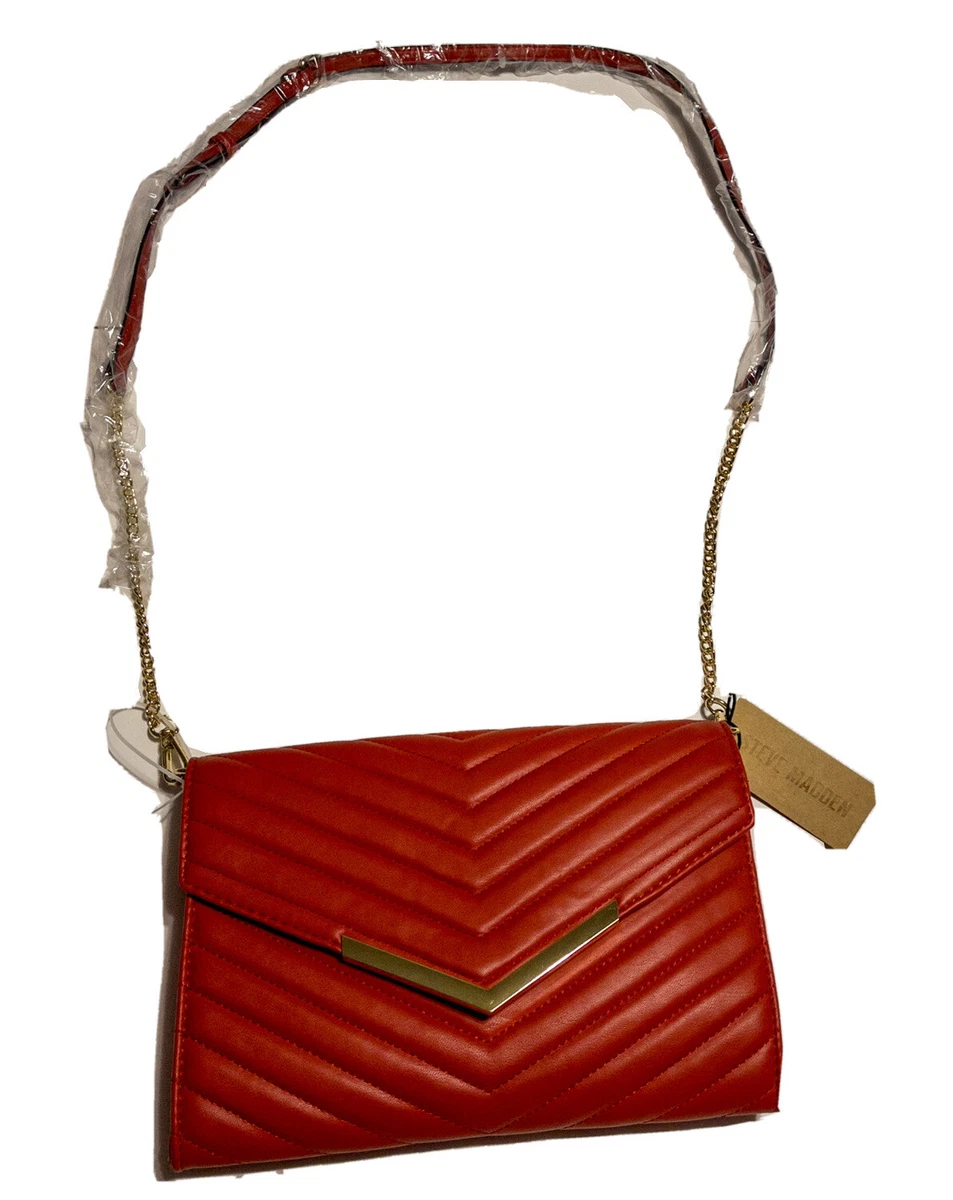 STEVE MADDEN RED CLUTCH PURSE