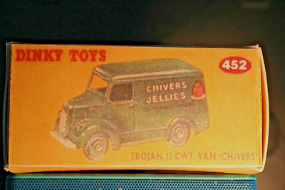 Dinky Chivers Gelees Trojan 15 CWT Van Repro Box 452 ZWEITE QUALITÄT