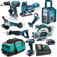 Makita Akku 18V - DHS680 Akku HandkreissäGe + DJV181 StichsäGe Combo Kit +++