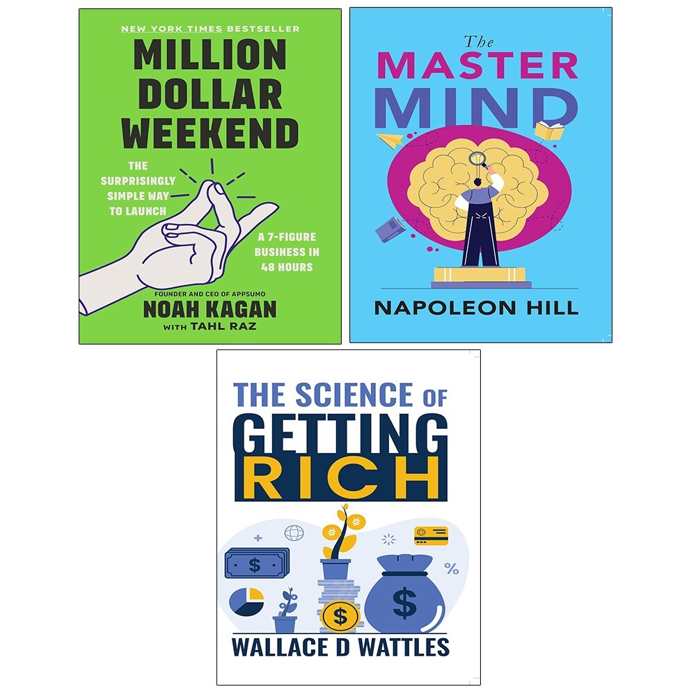 Million Dollar Weekend,Science of Getting Rich,Master Mind Napoleon Hill 3 Books