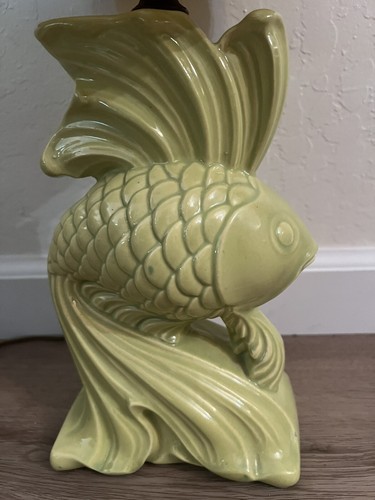 Vintage MCM Lighting 1950's Fish Table Lamp Retro No Lamp Shade Please Read - Picture 3 of 23