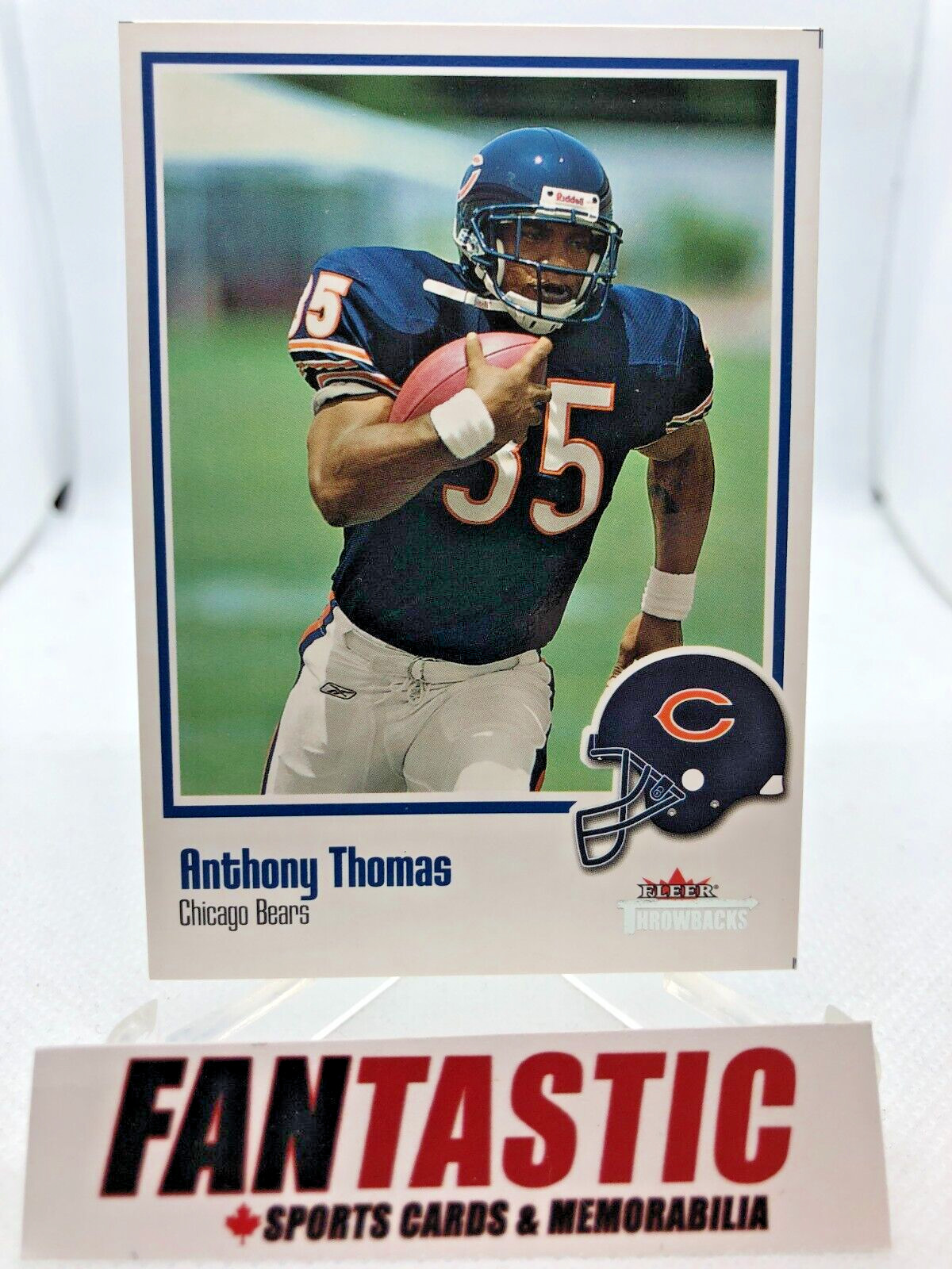 Anthony Thomas #58 2002 Fleer Throwbacks Football - Chicago Bears