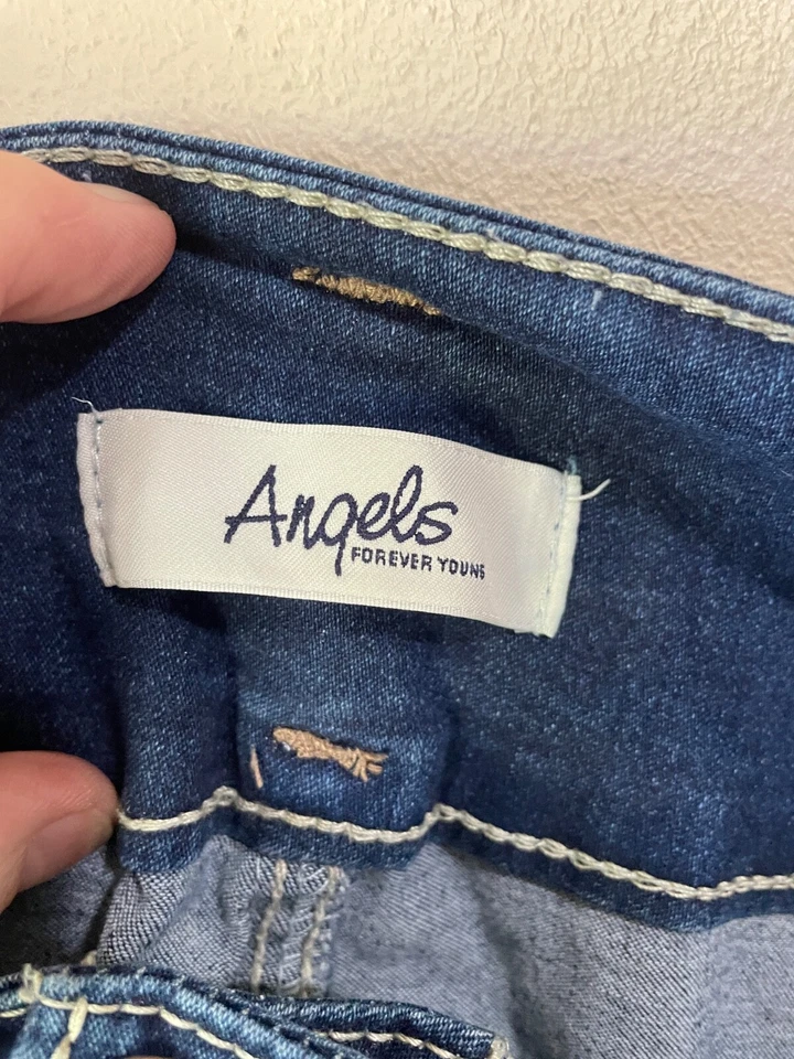 Jeans Angels EverShape Skinny Azul 20W PLUS denim 3 botões top casual - Imagem 4 de 4