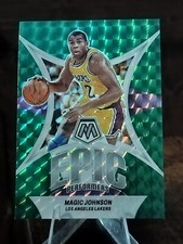 2023-24 Mosaic Basketball #16 Magic Johnson Epic Performers Green Prizm