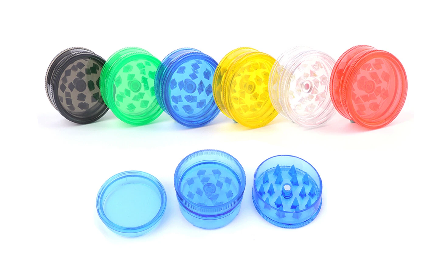 Magentic Plastic Herb Grinder 40mm Spice Crusher Full Box 12pcs Wholesale Lot