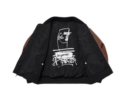 ブルゾン Supreme jean paul gaultier backpack MA-1 Supreme Jean Paul Gaultier Reversible Backpack MA-1 Brown Large