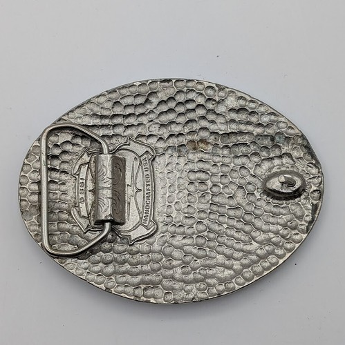 ISS Bald Eagle Detailed Oval Patriotic Vintage Belt Buckle USA Made - Picture 5 of 6