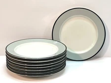 International China Company Hoteline Gray 8370 Salad Plates Set Of 8