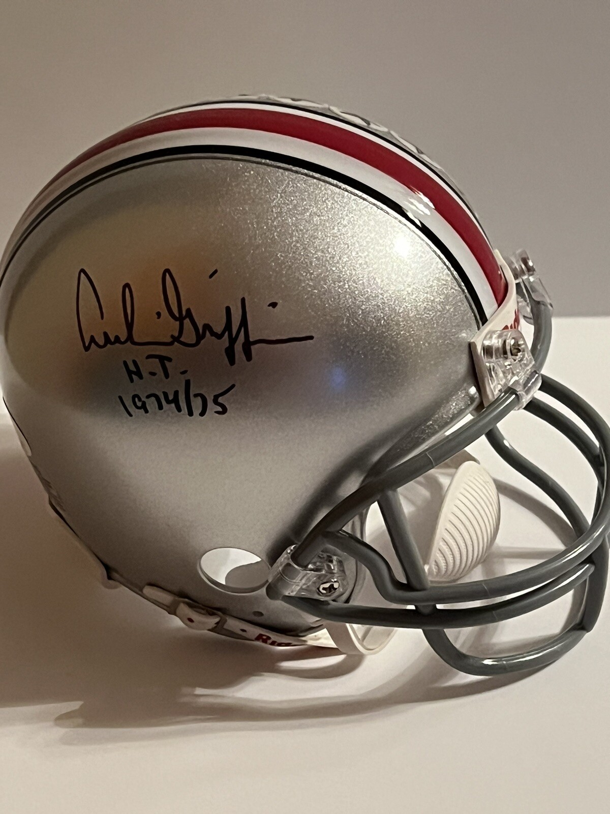 Archie Griffin Autographed Signed Ohio State Buckeyes Ohio State Mini Helmet Jsa Witness HT 74/75 