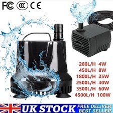 Submersible Pump 4500L/H,Tall Waterfalls Fountains Garden Ponds&Large Aquariums