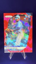 2025 Panini Prizm ⭐️ RARE RED CRACKED ICE ⭐️ Chandler Simpson RC #49 Tampa Bay