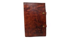 Unbranded Tooled Leather Journal Notebook Cover Vintage Rustic Snap Closure Gift