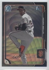 2015 Bowman Chrome Prospects Asia Exclusive Black Wave Refractor Keury Mella fm0