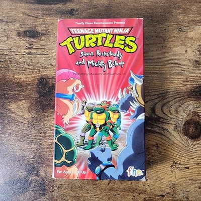 Teenage Mutant Ninja Turtles Super Rocksteady & Mighty Bebob VHS 1990 