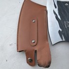 Artisan Forged Full Tang Kitchen Cleaver with Leather Sheath — photo 5