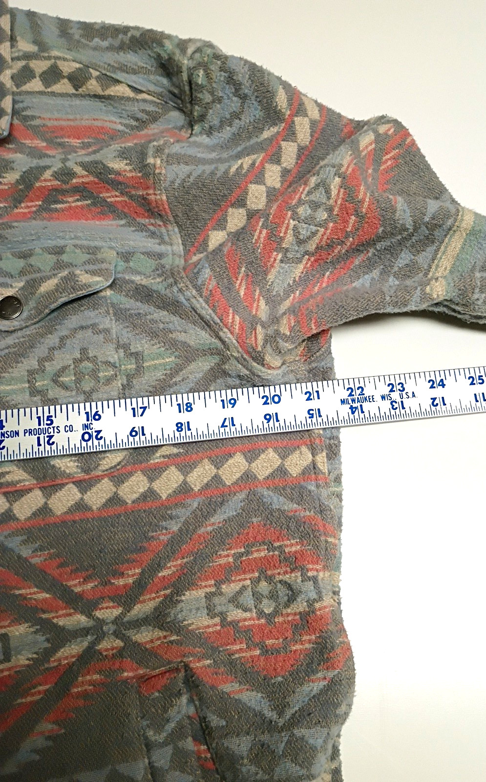 Faherty Jacket Large Button up Bondi Southwestern… - image 8