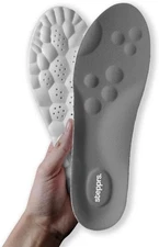 Original Stepprs Comfort Shoe Insoles Steppers Cloud Soles for Men Women (Gray)