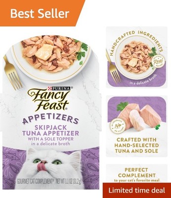 Luxurious Seafood Appetizer for Cats - Purina 10-Pack, High-Quality Protein