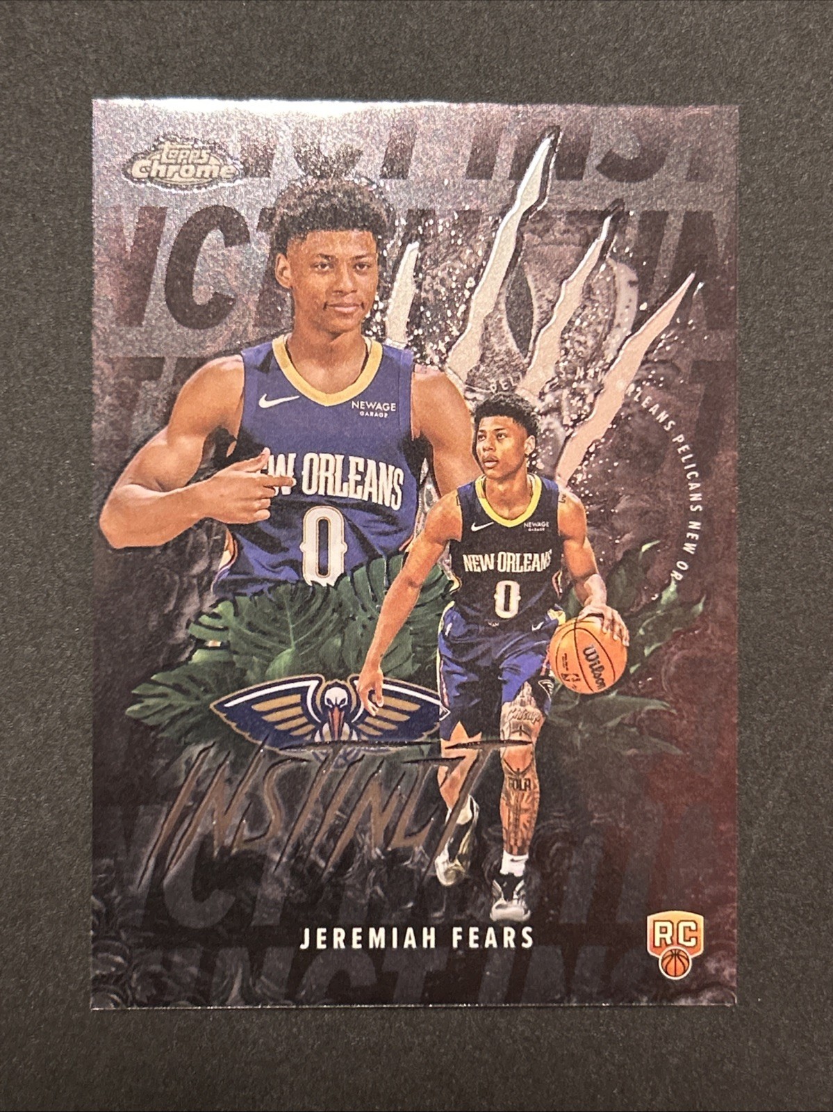 2025-26 Topps Chrome Instinct Rookie Refractor Jeremiah Fears INS-17 SP MINT 🔥