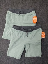 Wonder Nation Boys 2-Pack Green Jogger Shorts Elastic Waistband Size XL 14-16
