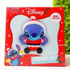 Disney Lilo And Stitch Crochet Kit Make A Stitch As Santa Claus Christmas Plush