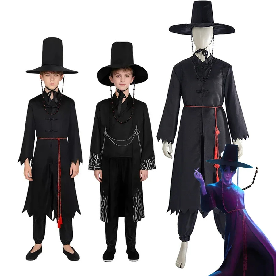 Disfraces de Cosplay para Niños Adultos Niños Uniforme Jinu Kimono Conjunto Fiesta de Halloween