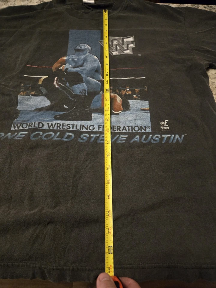 WWE Stone Cold Steve Austin Mens T Shirt XL Black Austin Graphic 1998 Vintage - Image 4 of 4