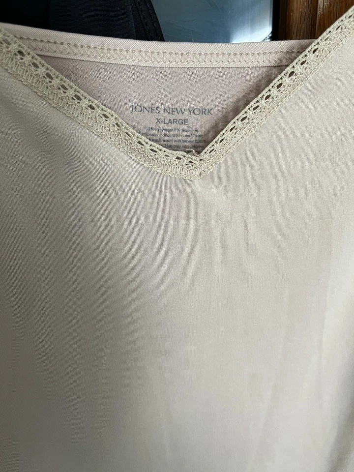 Lencería Jones New York Slips (2) Negra y Beige Talla XL Foto 2 de 4