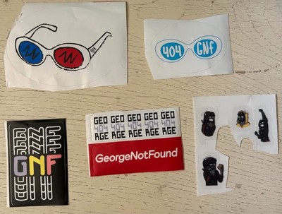 collection of DSMP stickers - GeorgeNotFound and BadBoyHalo