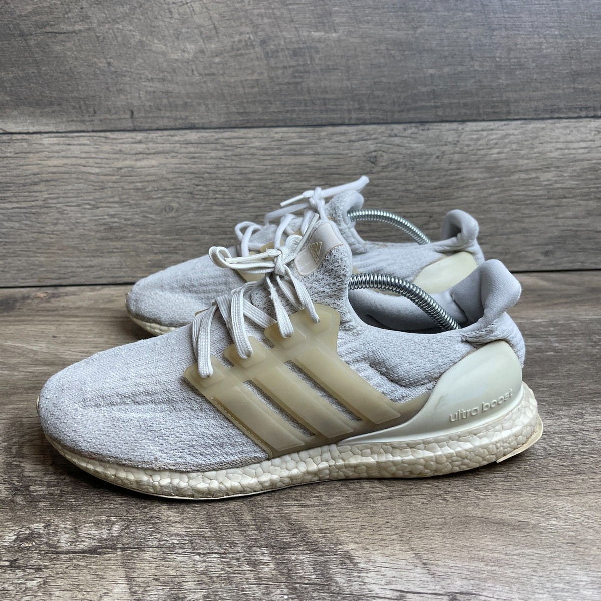 Adidas Ultra Boost 3.0 Unisex Running Shoes White Knit Lace Up Athletic  Sneakers