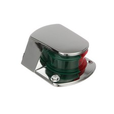 6375D6 ZAMAK 1-Mile Bi-Color Combination Sidelights Deck Mount 12V Marine