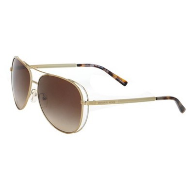 Michael Kors Lai Smoke Brown & Gold Gradient Pilot Sunglasses MK1024-119113