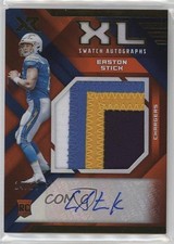 2019 Panini XR Rookie XL Swatch Auto Orange 14/15 Easton Stick #RXL-14 Auto 4f5