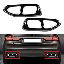 M Style Schalld�mpfer Auspuffblende f�r BMW 7er G11 G12 2016-2018 2017 Schwarz