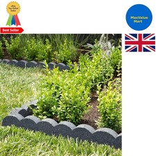 Flexi Curve Scalloped Garden Edging Rubber Landscape Scallop Lawn Border Edging