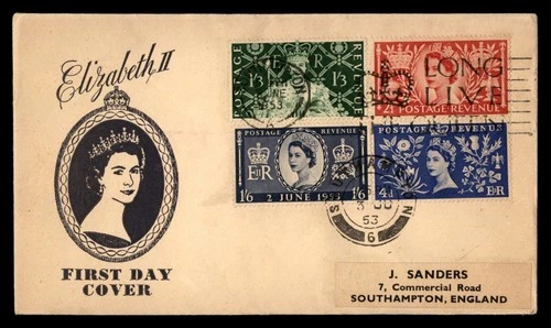 Mayfairstamps Great Britain FDC 1953 Queen Elizabeth II Long Live the Queen Firs