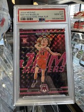 2024 Panini Mosaic Jam Masters #17 Matas Buzelis Pink Fluorescent PSA 10 Pop 1