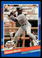 1991 Donruss Shane Mack Minnesota Twins #320