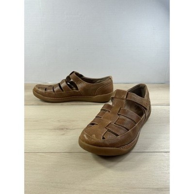 Clarks Ladies Unstructured Leather Casual Shoes Un Haven Cove 8.5 Brown Confort