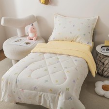 Toddler Bedding Set for Baby  Kids -Soft Prewashed Cotton Colorful Butterfly...