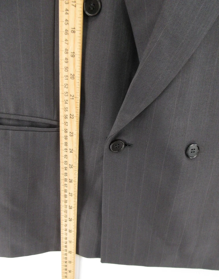 Abrigo deportivo Missoni vintage para hombre 44 gris Uomo Barneys doble pecho a rayas * Foto 4 de 4