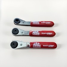 Mac Tools 3 Piece Magnetic 14 Hex Bit Thumb Wheel Ratcheting Wrench Bw722