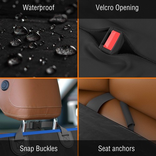 Funda de asiento de coche para perro protector de asiento de coche - Cubierta de asiento para perro para asiento trasero de SUV,... - Imagen 5 de 6