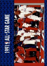 1991-92 Fleer #233 Michael Jordan '91 All Star Game Enemies - A Love Story Card