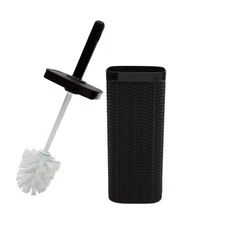 Sailor Knot Toilet Brush and Holder in Matte Black